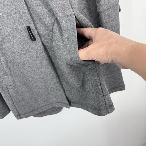 Soft Surroundings Swing Jacket Size XS Gray Horn Buttons wire collar Lagenlook - Picture 7 of 12